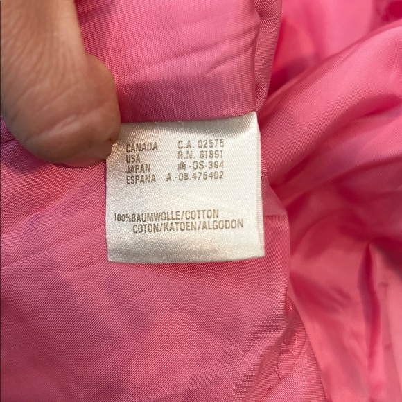 Escada by Margaretha Ley Pink Cotton Blazer Jacket Gold Buttons Size 42 Vintage - Picture 5 of 14